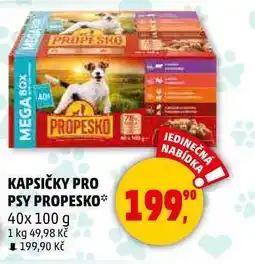 Penny Market KAPSIČKY PRO PSY PROPESKO, 40x 100 g nabídka