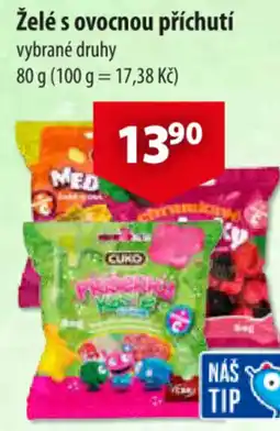 CBA Želé s ovocnou příchuti nabídka