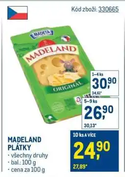 Makro Madeland plátky nabídka