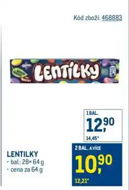 Makro Lentilky nabídka