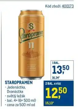 Makro Staropramen nabídka