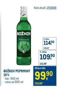 Makro Božkov Peprmint 19 % nabídka