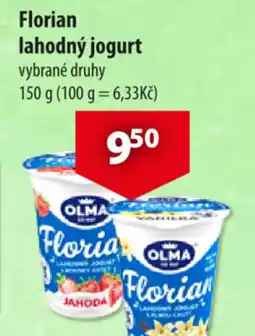 CBA OLMA Florian lahodný jogurt nabídka