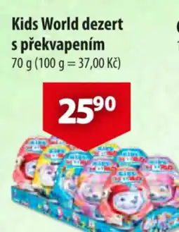 CBA Kids World dezert s překvapením nabídka