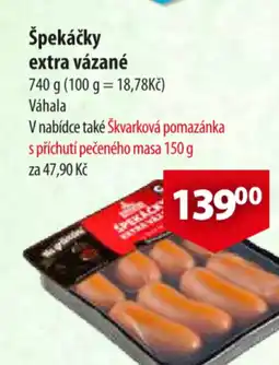 CBA Špekáčky extra vázané nabídka