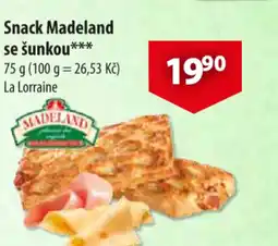 CBA Snack Madeland se šunkou nabídka