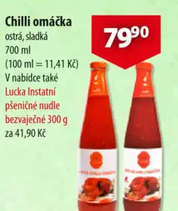 CBA Chilli omáčka ostrá, sladká nabídka