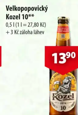 CBA Velkopopovický Kozel 10 nabídka