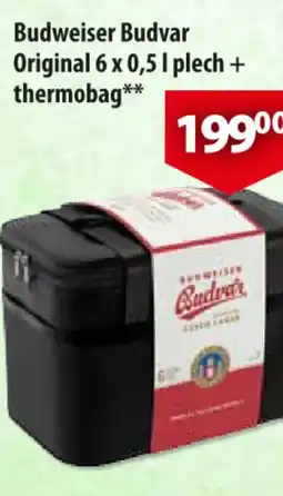 CBA Budweiser Budvar Original plech + thermobag nabídka