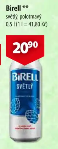 CBA Birell světlý, polotmavý nabídka