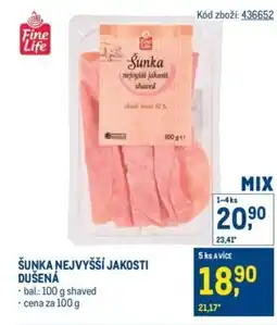 Makro Fine Life Šunka nejvyšší jakosti dušená nabídka