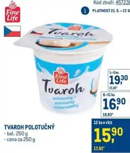 Makro Fine Life Tvaroh polotučný nabídka