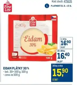 Makro Fine Life Eidam plátky 30% nabídka