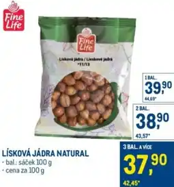 Makro Fine Life Lísková jádra natural nabídka