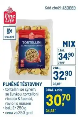 Makro Fine Life Plněné těstoviny nabídka