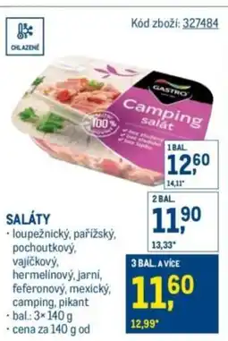 Makro GASTRO Saláty nabídka