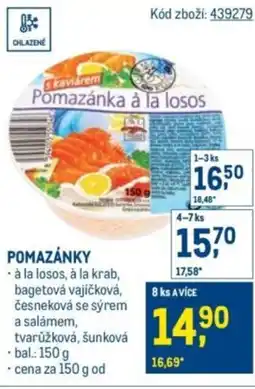 Makro Pomazánky nabídka