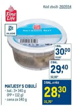 Makro Fine Life Matjesys cibulí nabídka