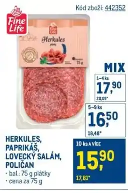 Makro Fine Life Herkules, paprikáš, lovecky salam, poličan nabídka