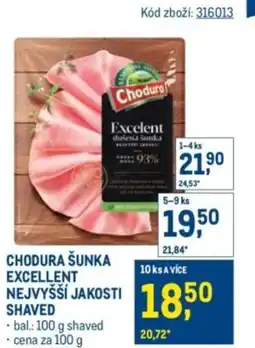 Makro Chodura šunka excellent nejvyšší jakosti shaved nabídka