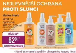 Teta Helios Herb sprej na opalování SPF 30, 200 ml nabídka