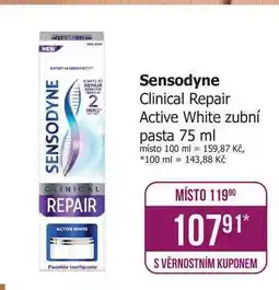 Teta Sensodyne Clinical Repair Active White zubní pasta 75 ml nabídka