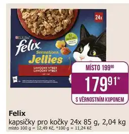 Teta Felix kapsičky pro kočky 24x 85 g, 2,04 kg nabídka