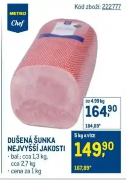 Makro Dušená šunka nejvyšší jakosti nabídka