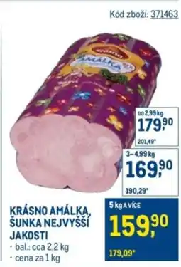 Makro Krásno amálka, sunka nejvyšší jakosti nabídka