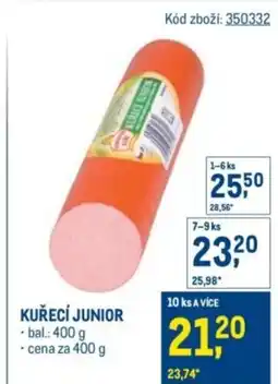 Makro Kuřecí junior nabídka