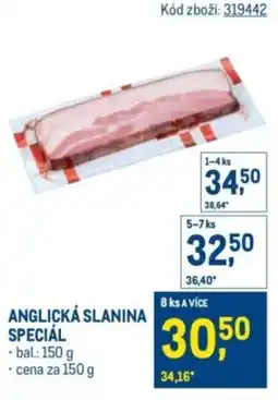 Makro Anglická slanina speciál nabídka