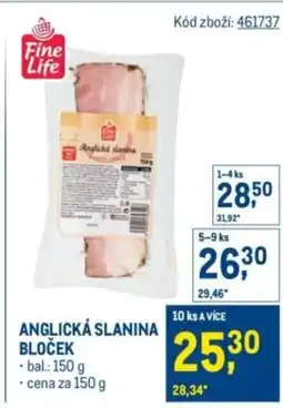 Makro Anglická slanina bloček nabídka