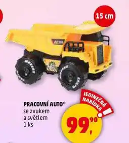 Penny Market PRACOVNÍ AUTO se zvukem a světlem, 1 ks nabídka