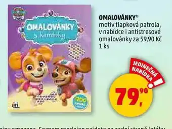 Penny Market OMALOVÁNKY, 1 ks nabídka