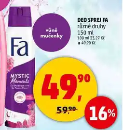 Penny Market DEO SPREJ FA různé druhy, 150 ml nabídka
