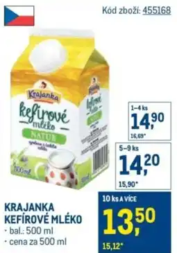 Makro Krajanka kefírové mléko nabídka