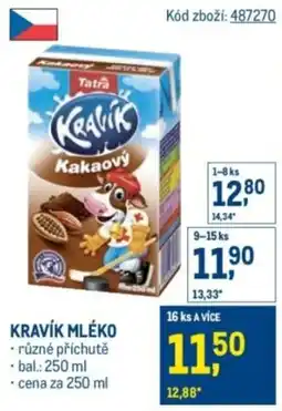 Makro Tatra Kravík mléko nabídka