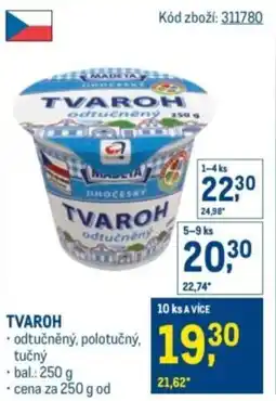 Makro MADETA Tvaroh nabídka