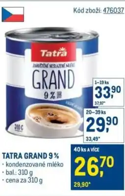 Makro Tatra grand 9% nabídka