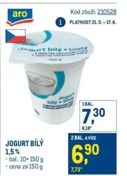 Makro Aro Jogurt bílý 1,5% nabídka