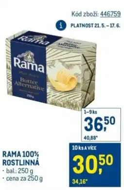 Makro Rama 100% rostlinná nabídka