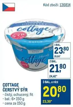 Makro Madeta Cottage čerstvý sýr nabídka
