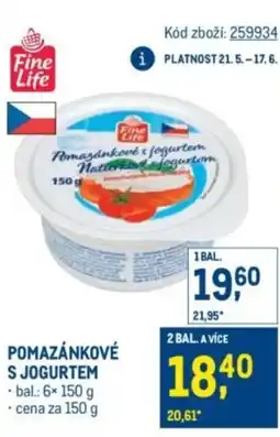 Makro Pomazánkové s jogurtem nabídka