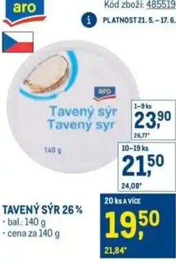 Makro Tavený sýr 26% nabídka