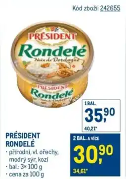 Makro Président rondelé nabídka
