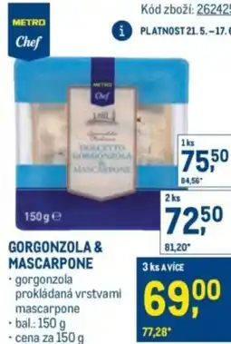 Makro Gorgonzola & mascarpone nabídka