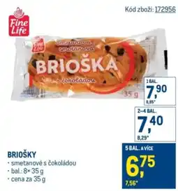 Makro Fine Life Briošky nabídka