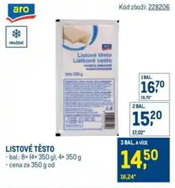 Makro Listové těsto nabídka
