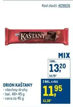 Makro Orion kaštany nabídka