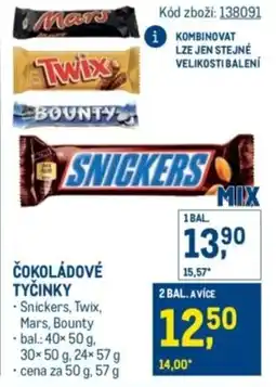 Makro Čokoládové tyčinky nabídka